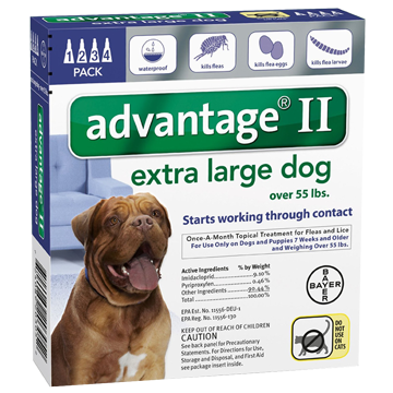 bayer advantage spot on flea drops for extra large dogs