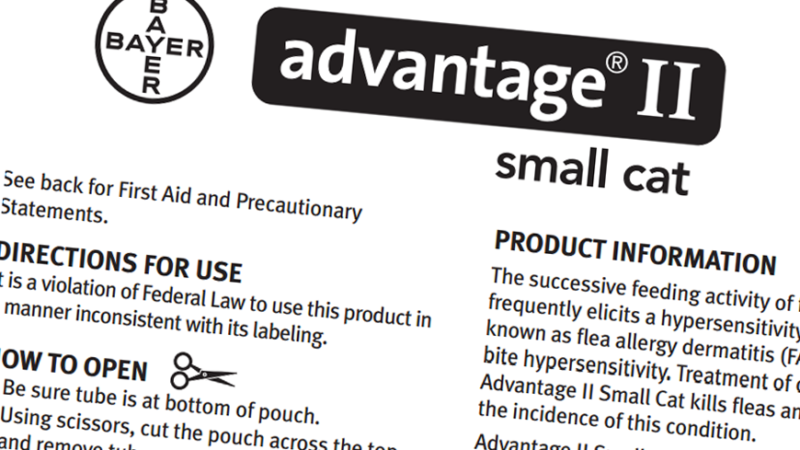 Frontline Dosage For Cats Chart