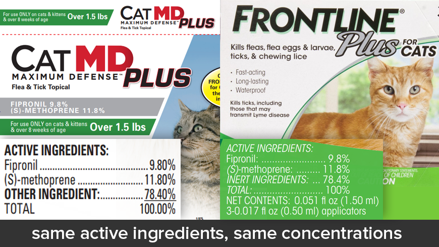 Cat MD Plus vs Frontline Plus for Cats