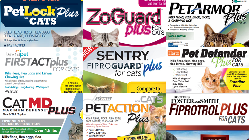 generic alternatives to Frontline Plus for cats